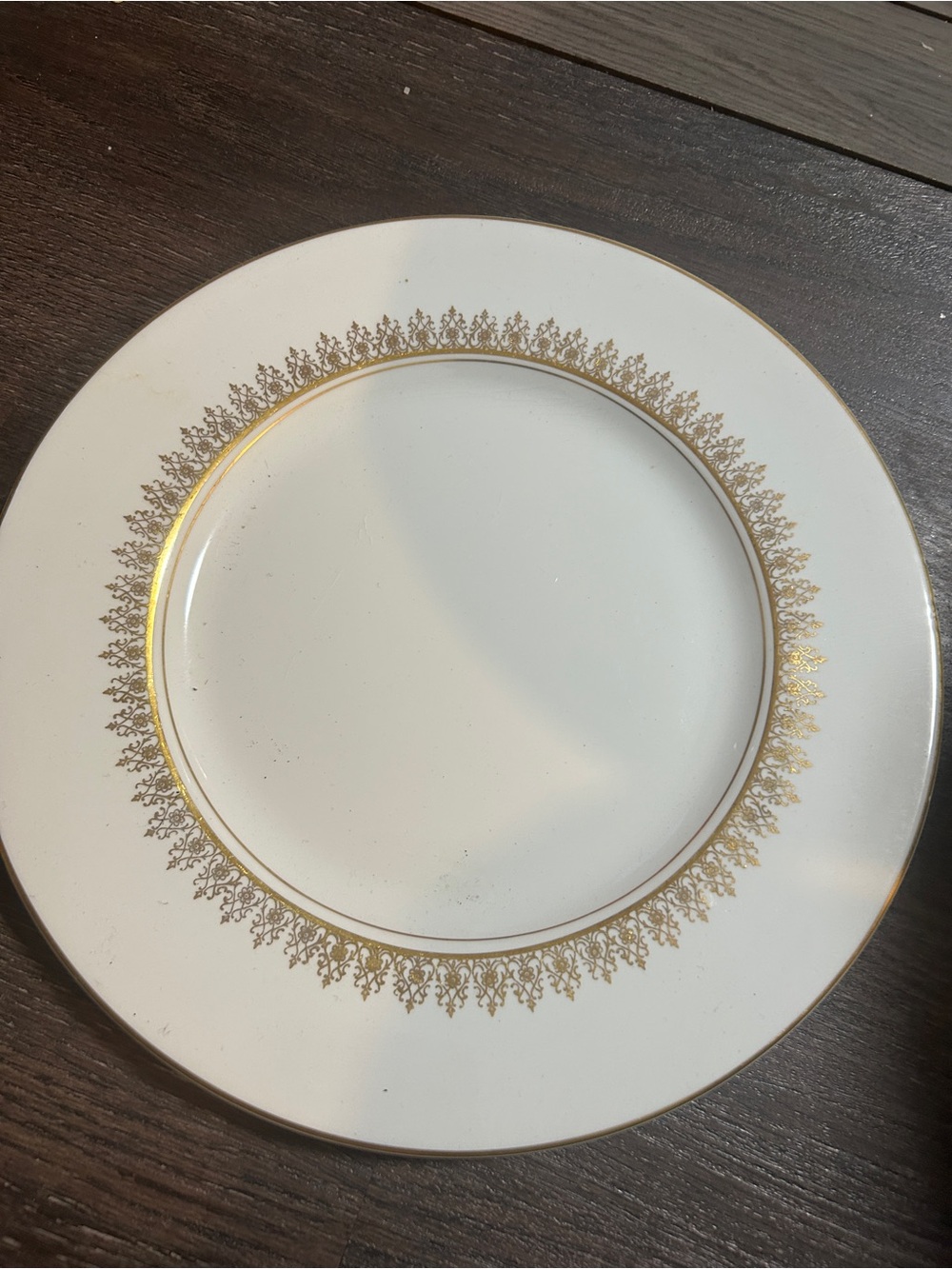 Myott's Tiffany’ -Lyke 'England' Porcelain 4 Dinner Plate - White